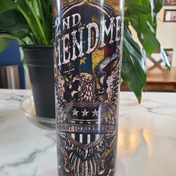 2nd amendment 20oz Tumbler with duo lids 🎉sale - Picture 8 of 10
